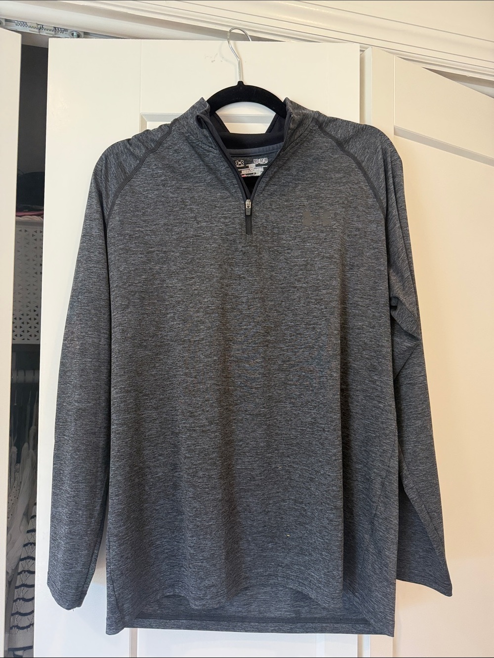 Under Armour Dark Gray Heather Quarter-Zip Pullover